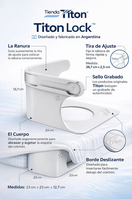 Titon Lock™️ | Sujetador de Sábanas Antideslizante – No Más Sábanas Sueltas